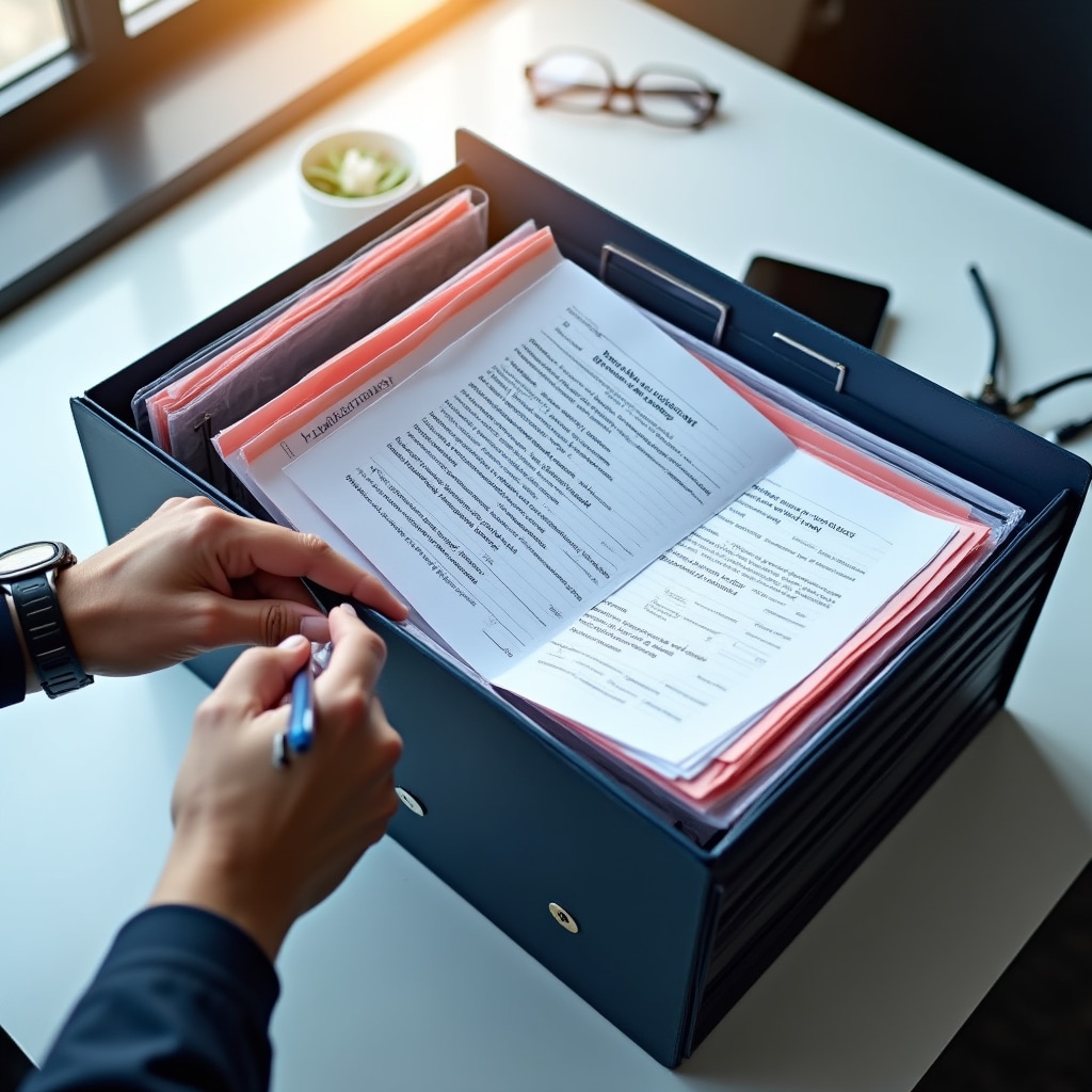 Well-organized business registration documents