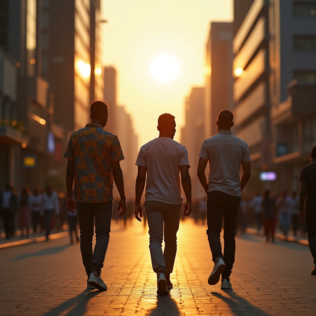 Kumasi business district with entrepreneurs